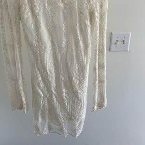 Boho lace long sleeve dress from urban outfitters size small worn once no stains